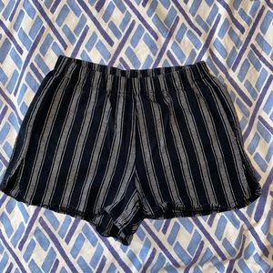 Brandy Melville black striped shorts